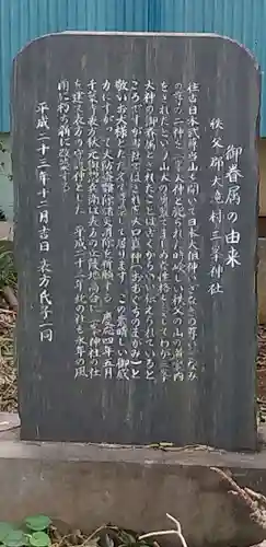 三峯神社の歴史