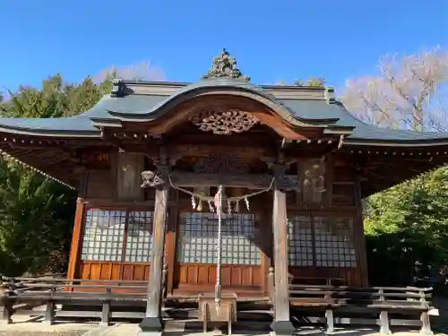 見渡神社　日枝神社の本殿