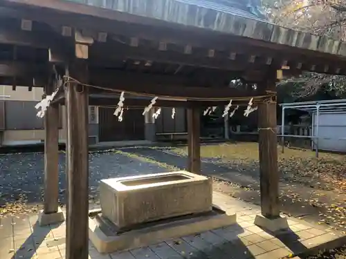 楡山神社の手水