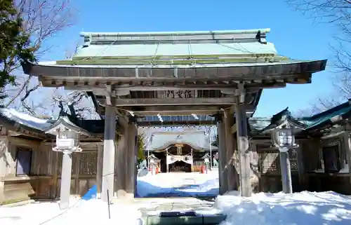 根室金刀比羅神社の山門