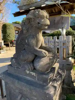 神明神社の狛犬