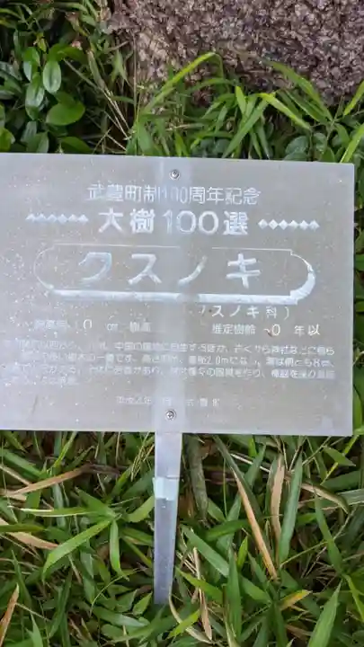 八幡社(下門八幡社)の自然