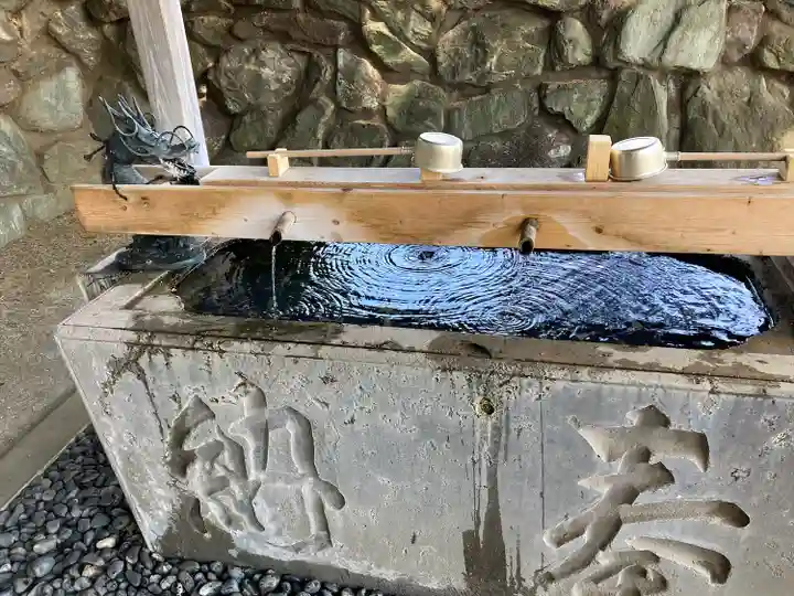 金ヶ作熊野神社の手水舎