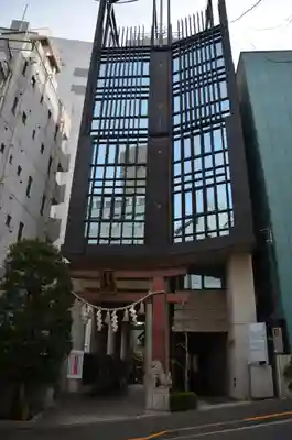 築土神社の鳥居