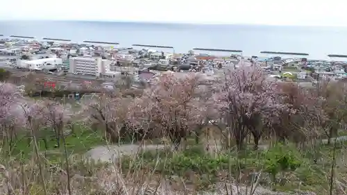 虻田神社の景色