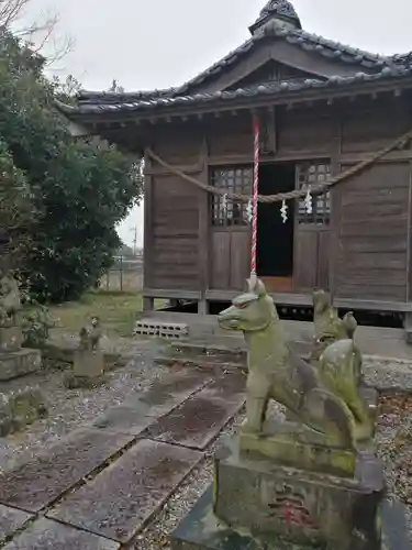 網戸神社の狛犬