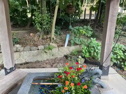 東海市熊野神社の手水舎