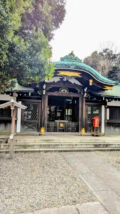 白金氷川神社の本殿・本堂