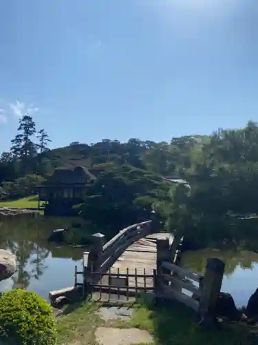 滋賀県護国神社の庭園