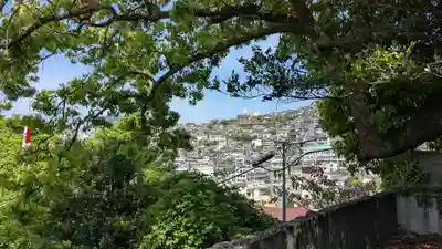 大浦諏訪神社の景色