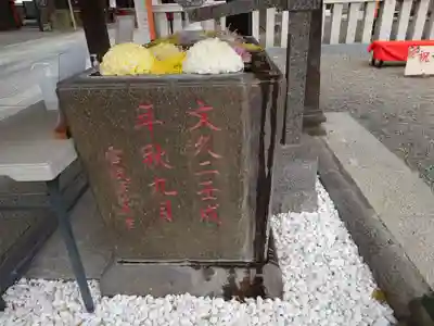 草加神社の手水舎