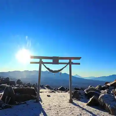 車山神社の鳥居