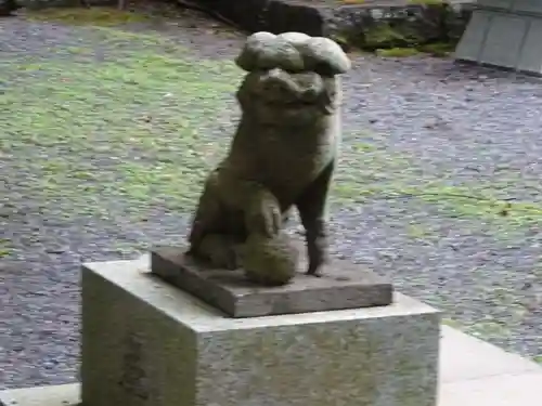 山中浅間神社の狛犬