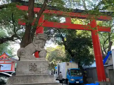 花園神社の鳥居