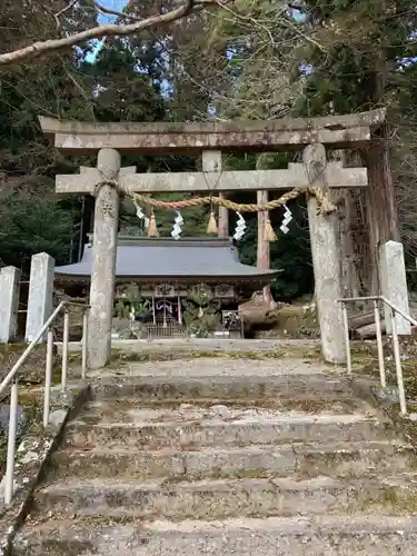 田口水分神社の鳥居