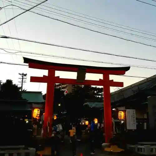 五社神社　諏訪神社の鳥居