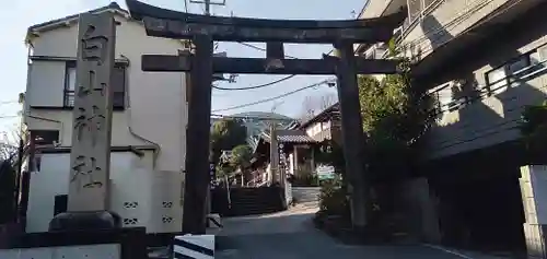 白山神社の鳥居