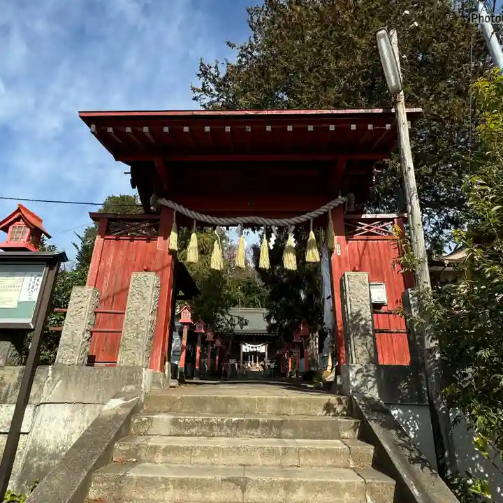 平出雷電神社の山門・神門