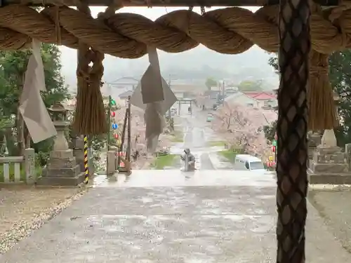 川田八幡神社の景色