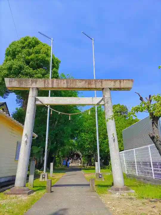 神明社(開明東沼)の鳥居