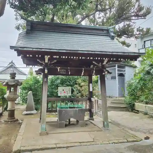 上高田氷川神社の手水