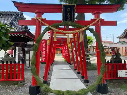 於菊稲荷神社の鳥居