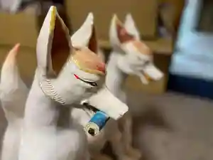 斗瑩稲荷神社の狛犬(2022年08月19日(金) 12時48分47秒投稿)