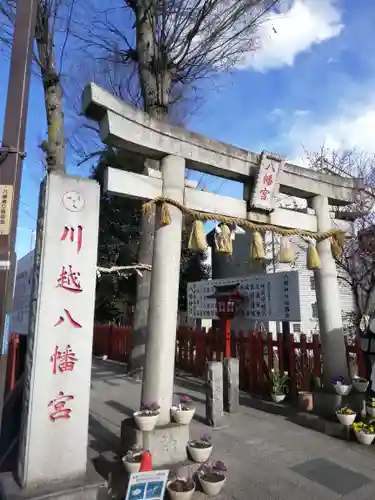 川越八幡宮の鳥居