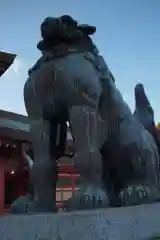 五社神社　諏訪神社の狛犬