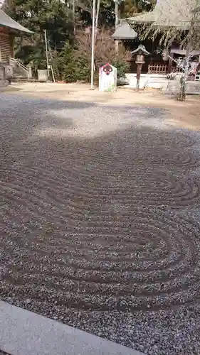 朝日森天満宮の庭園