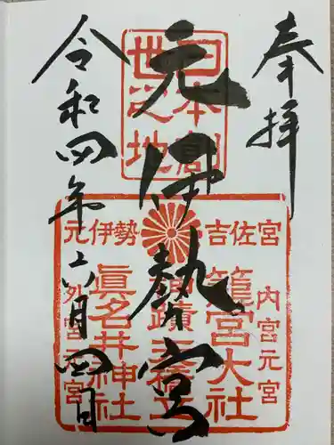 丹後一ノ宮 元伊勢 籠神社(京都府)