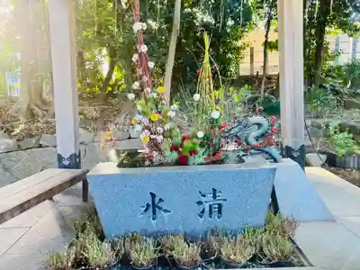 東海市熊野神社の手水舎