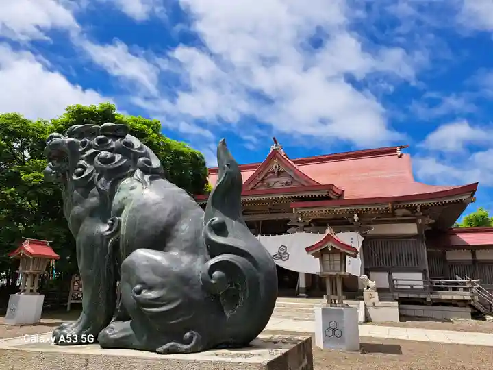 釧路一之宮 厳島神社の狛犬