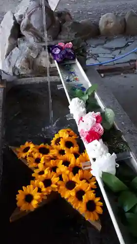 星置神社の手水舎