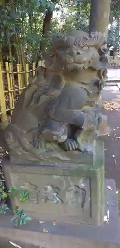 渋谷氷川神社の狛犬