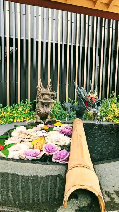 駒込妙義神社の手水舎