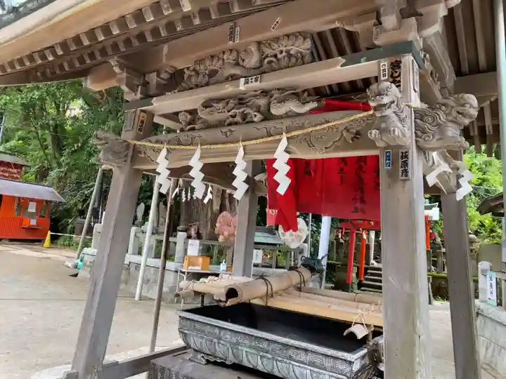 海南神社の手水舎