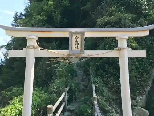 白山神社の鳥居