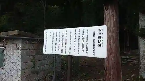 安智羅神社(松尾古城跡)の歴史