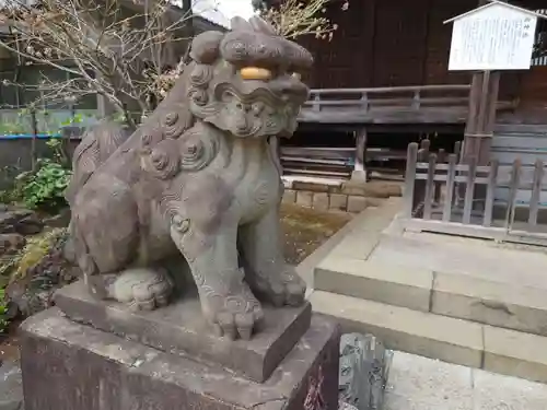 白山神社の狛犬