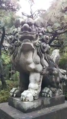 道野辺八幡宮の狛犬