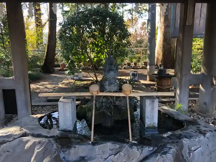 所澤神明社の手水舎