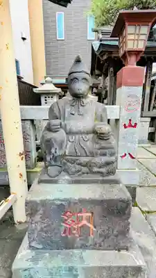 猫実庚申塔の狛犬
