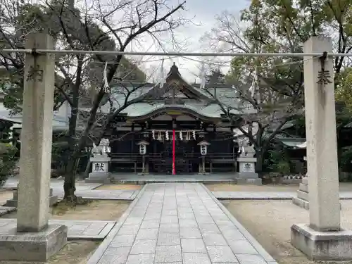 難波八幡神社の鳥居