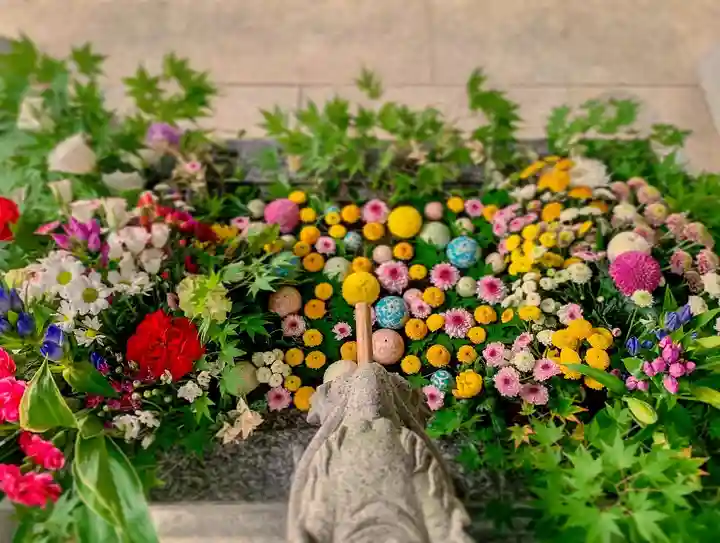滑川神社 - 仕事と子どもの守り神の手水舎