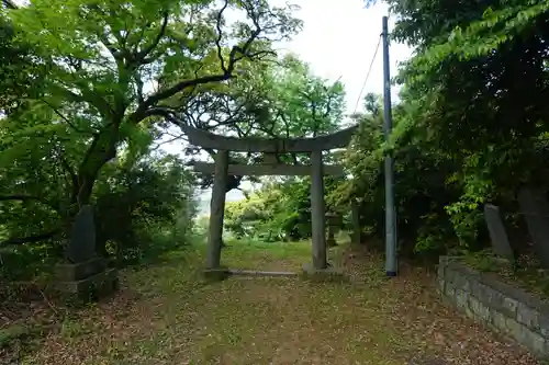 蚕影山神社の鳥居