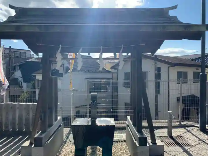 太田杉山神社・横濱水天宮の手水舎