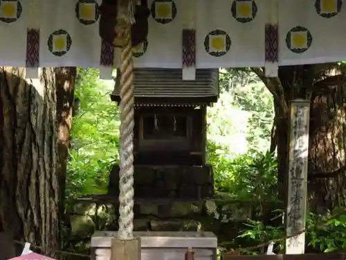 穂高神社奥宮の本殿