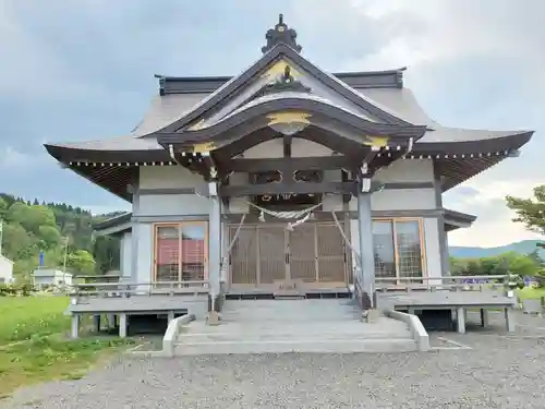 落部八幡宮の本殿・本堂