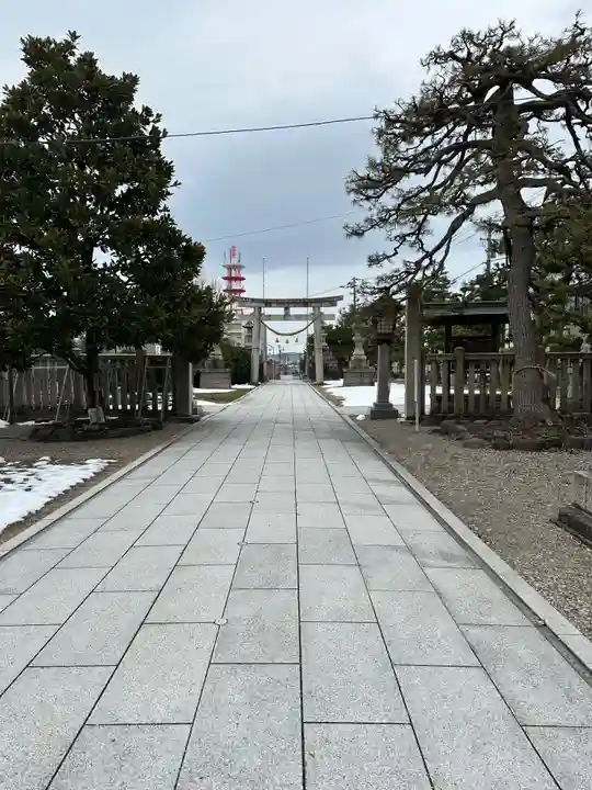 高岡関野神社の景色